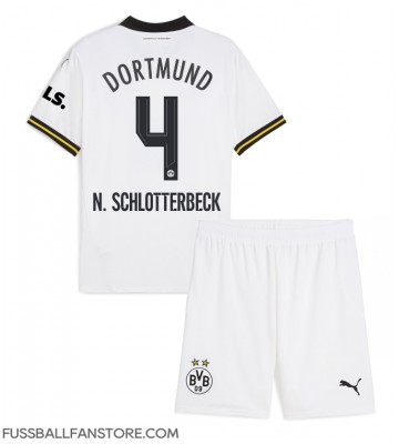 Borussia Dortmund Nico Schlotterbeck #4 Replik 3rd trikot Kinder 2024-25 Kurzarm (+ Kurze Hosen)